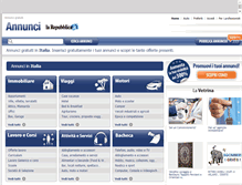 Tablet Screenshot of annunci.kataweb.it