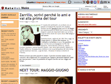 Tablet Screenshot of musica.temi.kataweb.it
